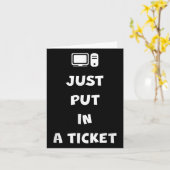 Einfach ein Ticket ausstellen Karte (Gelbe Blume)