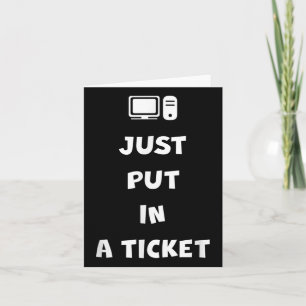 Einfach ein Ticket ausstellen Karte