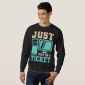 Einfach ein Ticket eingeben, Help Desk - Computer Sweatshirt (Vorne ganz)