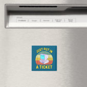 Einfach ein Ticket einreichen Lustiger Tech-Suppor Magnet (In Situ (Geschirrspüler))