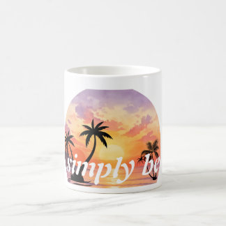Einfach ein tropischer Sonnenuntergang - Ästhetisc Kaffeetasse