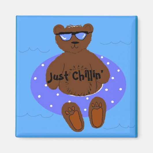 Einfach einen Bären in einer inneren Tube abkühlen Magnet (Vorne)