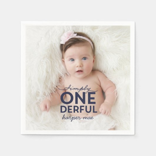 EINFACH EINFACH EINDEUTIG WUNDERSCHÖNES PAPIER NAP SERVIETTE (Vorderseite)