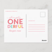 EINFACH EINFACH EINFACH, WUNDERBAR POSTKARTE (Rückseite)