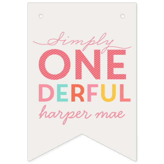 EINFACH EINFACH EINFACH, WUNDERBAR WIMPELKETTE (Erste Fahne)