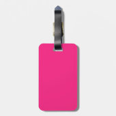 Einfach einfach (pink) gepäckanhänger (Rückseite vertikal)
