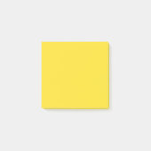 Einfach einfarbiges Gelb Post-it Klebezettel (Vorderseite)