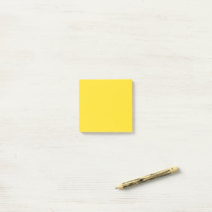Einfach einfarbiges Gelb Post-it Klebezettel