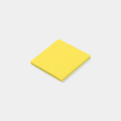 Einfach einfarbiges Gelb Post-it Klebezettel (angewinkelt)