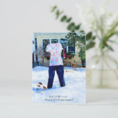 Einfach eingefrorene Möwen mit Postkarte abkühlen (Stehend Vorderseite)