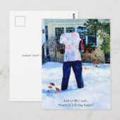 Einfach eingefrorene Möwen mit Postkarte abkühlen (Vorne/Hinten)