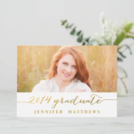 einfach | Einladung zur Graduiertengruppe (Stehend Vorderseite)