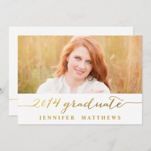 einfach | Einladung zur Graduiertengruppe (Vorne/Hinten)