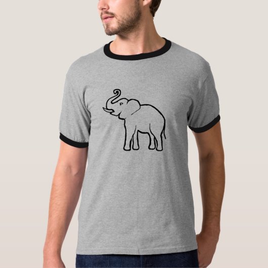 Einfach Elefant T-Shirt (Vorderseite)