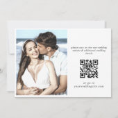 Einfach elegant 2 Foto Wedding Hearts Einfach Save The Date (Rückseite)