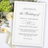 Einfach Elegant Affair Hochzeit Einladung