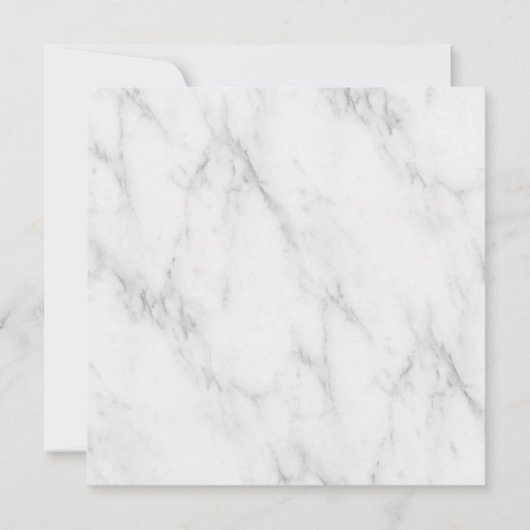 Einfach Elegant Affair Square Hochzeit Einladung (Rückseite)