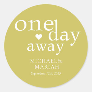 Einfach Elegant Am Abend Vor Der Generalprobe Dinn Runder Aufkleber