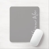 Einfach Elegant Ash Gray Personalisiert Mousepad (Mit Mouse)