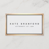 Einfach elegant Beruflich grau Visitenkarte (Vorderseite)