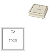 Einfach elegant bis zum Geschenk Gummistempel (Stempel)