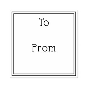 Einfach elegant bis zum Geschenk Gummistempel