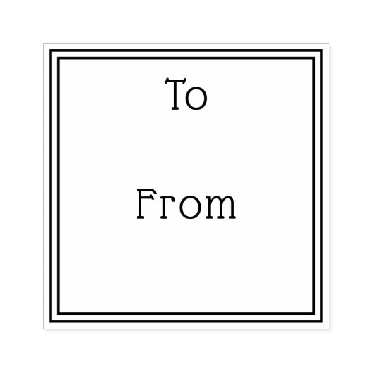 Einfach elegant bis zum Geschenk Gummistempel (Prägung)