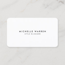 Einfach Elegant Blogger Business Card Visitenkarte