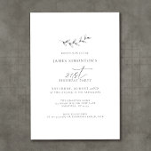 Einfach elegant Botanisch 21. Geburtstag Einladung