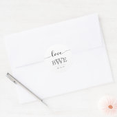 Einfach Elegant Calligraphy Wedding Sticker (Umschlag)