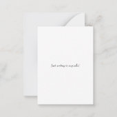 Einfach & elegant Cello mit Bow Klassik Mitteilungskarte (Rückseite)