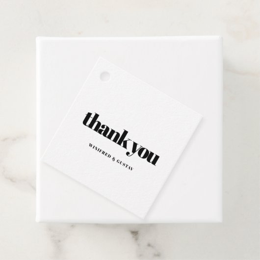 Einfach elegant & chic Danke Geschenkanhänger (Beispiel)