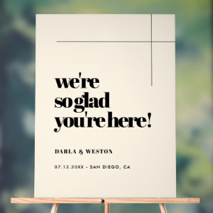 Einfach, elegant & chic Freuen Sie sich auf Ihren Acrylschild