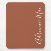 Einfach elegant Cinnamon Brown Personalisiert Mousepad (Vorne)