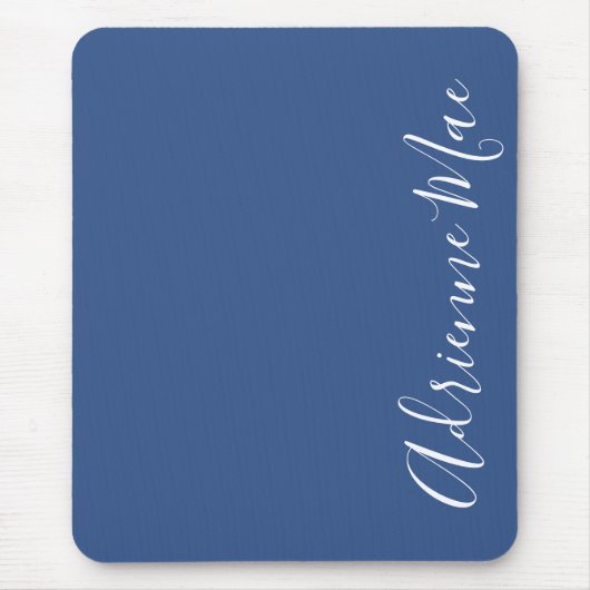 Einfach elegant Classic Blue Personalisiert Mousepad (Vorne)