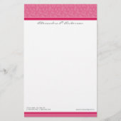Einfach elegant Custom Designer Fuschia Stationery Briefpapier (Vorderseite)