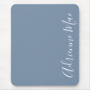 Einfach Elegant Denim Blue Personalisiert Mousepad