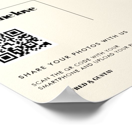 Einfach elegant & elegant Capture the Liebe Poster (Ecke)