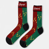 Einfach Elegant erste Weihnachten Mr. & Mrs. Coupl Socken (Linkes Detail)