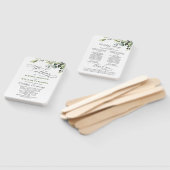 Einfach Elegant Eucalyptus Wedding Program Fächer (Non-assembled)