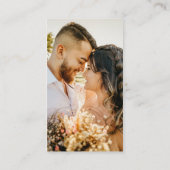 Einfach Elegant Eucalyptus Wedding QR UAWG FOTO Begleitkarte (Rückseite)