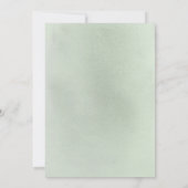 Einfach Elegant Eukalyptus Greenery Brautparty Einladung (Rückseite)