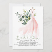 Einfach Elegant Eukalyptus Greenery Brautparty Einladung (Vorderseite)