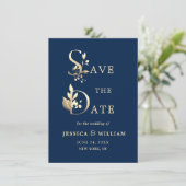 Einfach Elegant Eukalyptus Wedding Speichern Sie d Save The Date (Stehend Vorderseite)