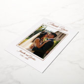 Einfach Elegant Foil Danke Karte für Hochzeiten (Gedreht)