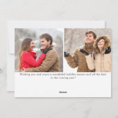 Einfach elegant frohe Weihnachten 3 FOTO Gruß (Rückseite)