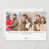 Einfach Elegant frohe Weihnachten 4 FOTO Gruß (Rückseite)