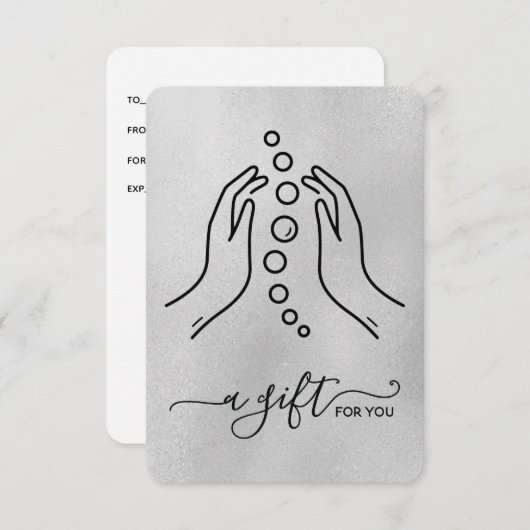 Einfach elegant Geschenkgutschein für kleine Chiro (Vorne/Hinten)