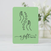 Einfach elegant Geschenkgutschein für kleine Chiro (Stehend Vorderseite)