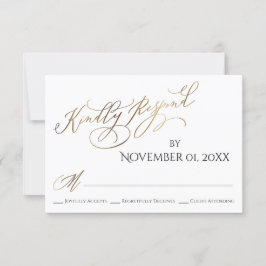 Einfach, elegant, Gold-Typ Kindly Antwort